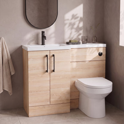 Fairford Union Light Oak 1000mm L Shape Left Hand Combination Pack