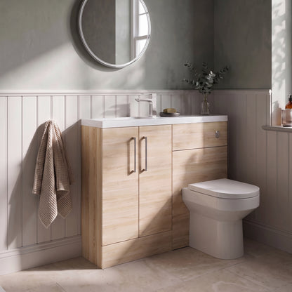 Fairford Union Light Oak 1000mm Slimline Combination Pack
