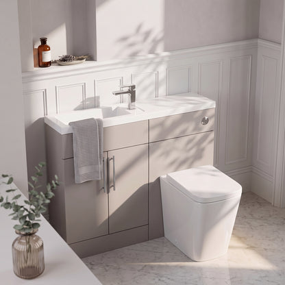 Fairford Union Style Shaker Matt Stone Grey 1000mm Slimline Combination Pack