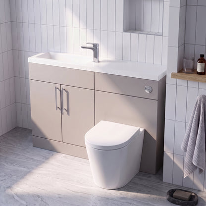 Fairford Union Style Shaker Matt Stone Grey 1100mm Slimline Combination Pack