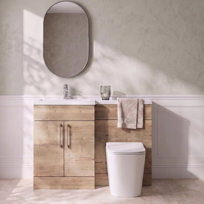 Fairford Union Style Shaker Dark Oak 1200mm L Shape Left Hand Combination Pack