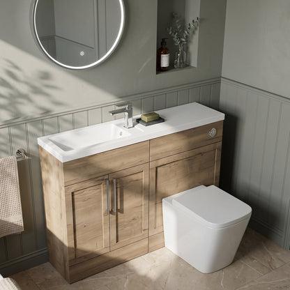 Fairford Union Style Shaker Dark Oak 1200mm Slimline Combination Pack