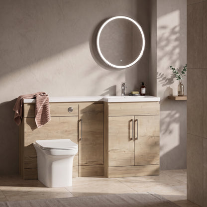 Fairford Union Style Slab Dark Oak 1500mm L Shape Right Hand Combination Pack