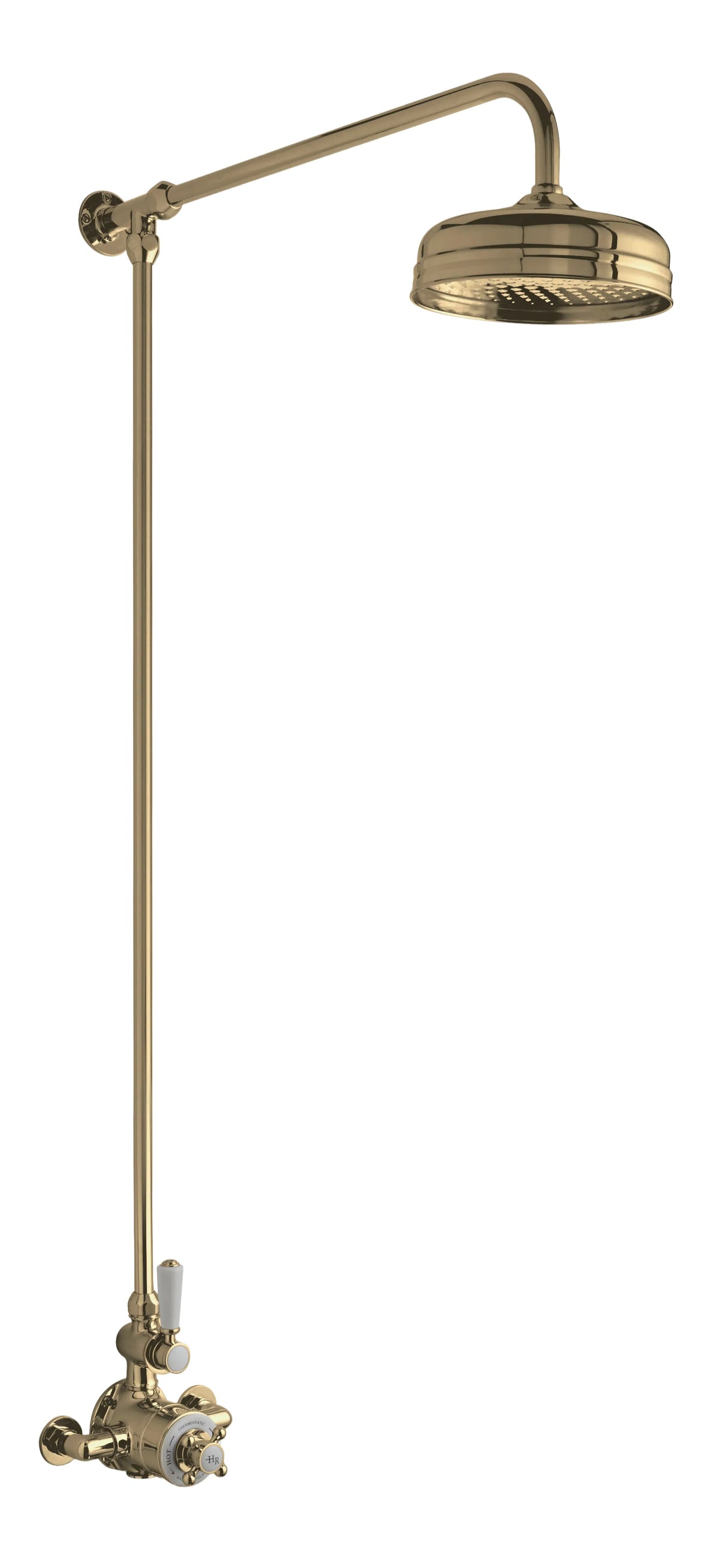 Fairford Winchester Pro Brushed Brass Single Outlet Shower Kit