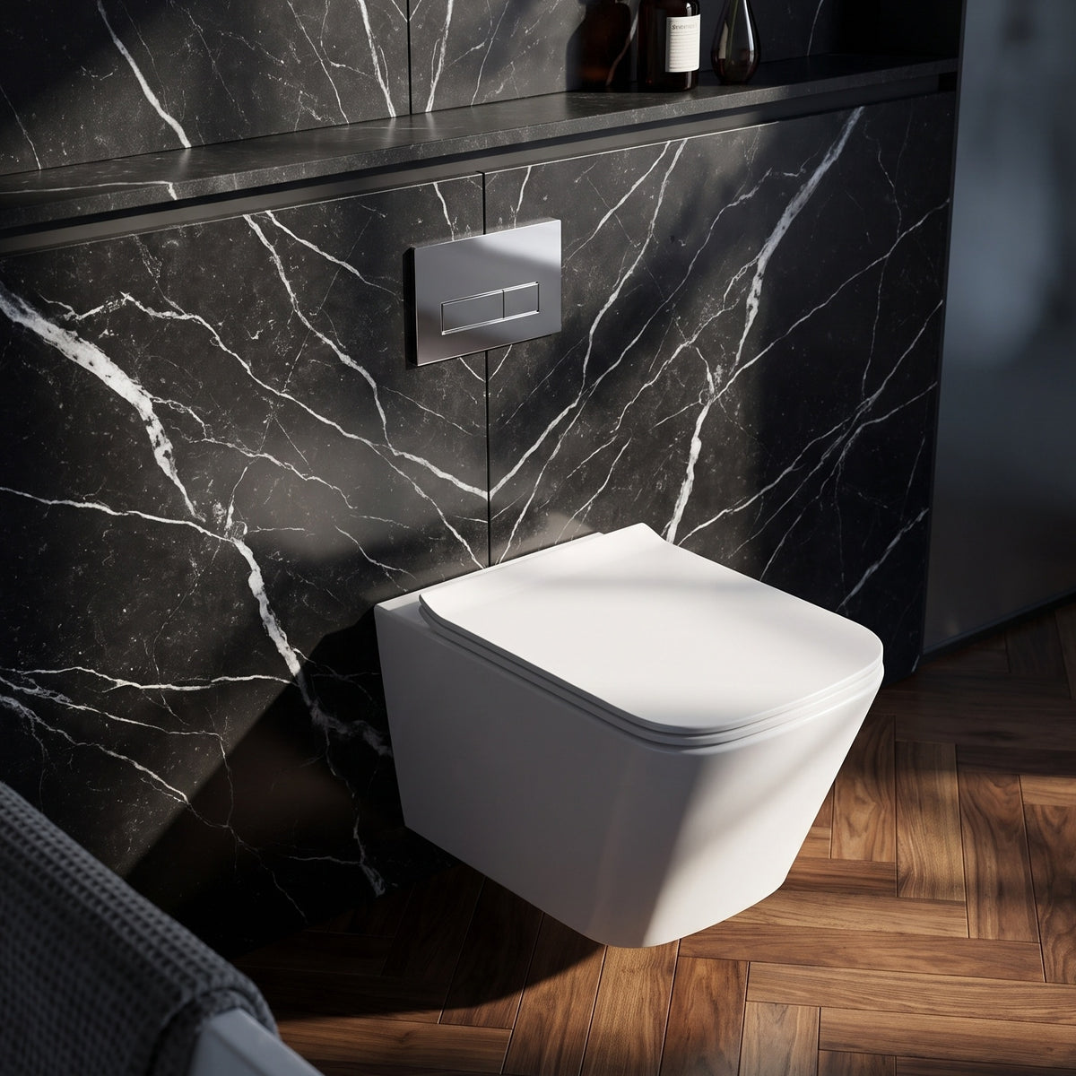 Fairford Grove Wall Hung Toilet with Soft Close Seat