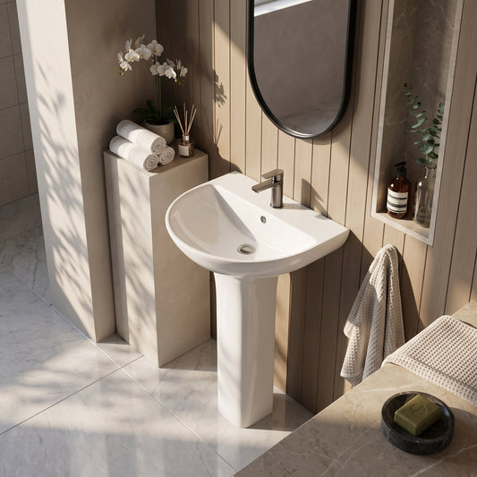 The Fairford Sierra 560mm Basin and Pedestal