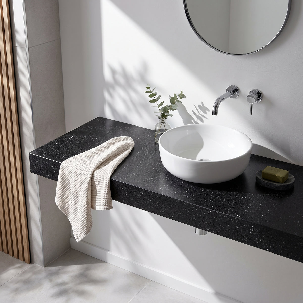 Fairford Black Sparkle Laminate Worktop 1200 x 390 x 22mm
