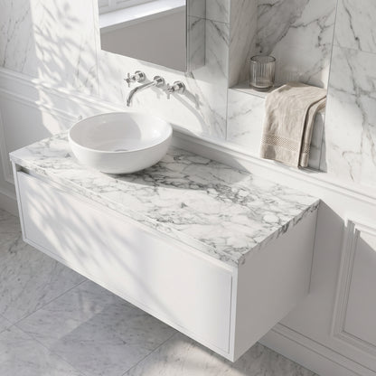 Fairford Laminate Worktop - Matt Marble - 2000 x 600 x 28mm