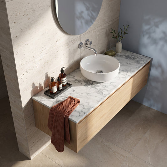 Fairford Laminate Worktop - Matt Marble - 1500 x 600 x 28mm