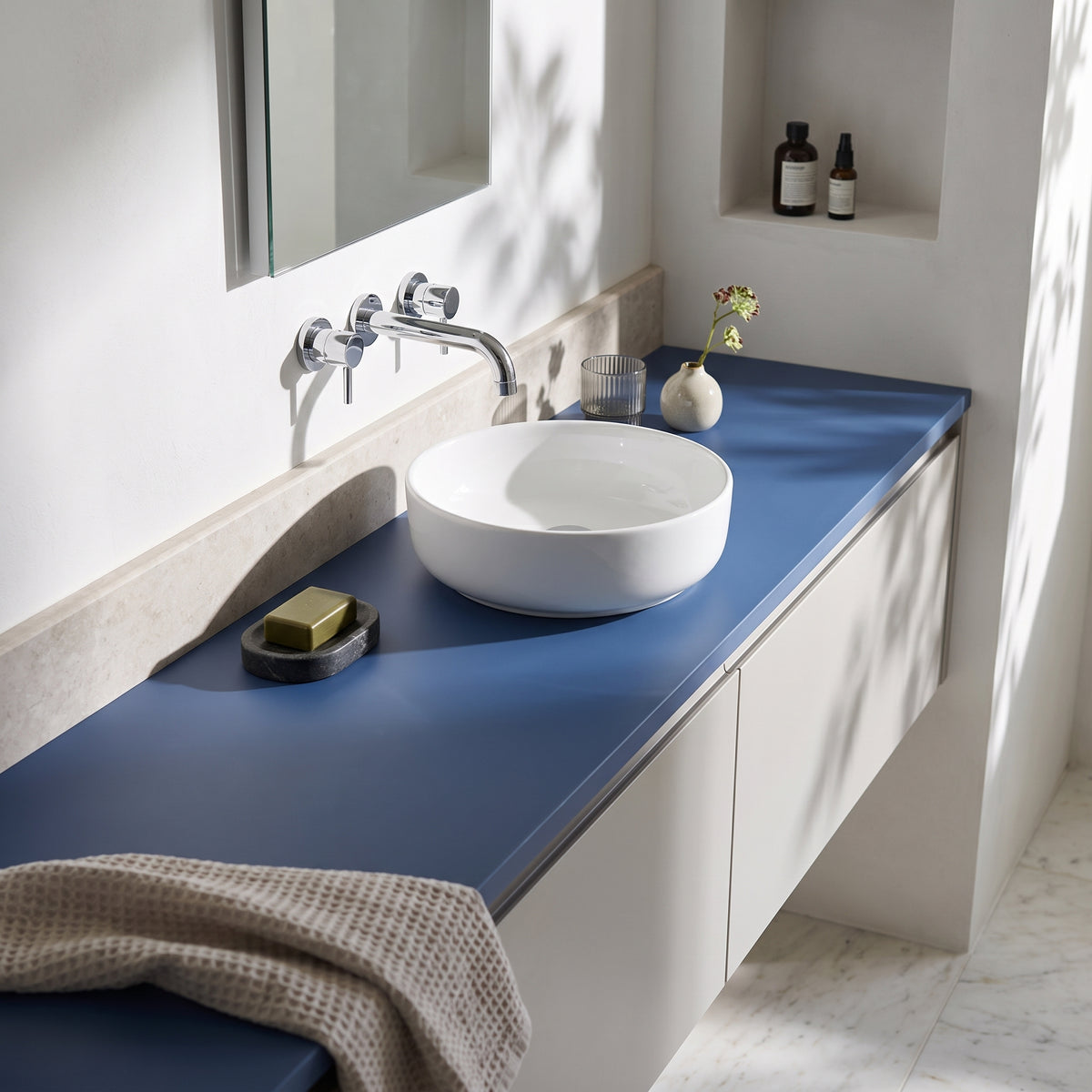 Fairford Satin Blue Co-ordinating Worktop 1200 x 390 x 18mm