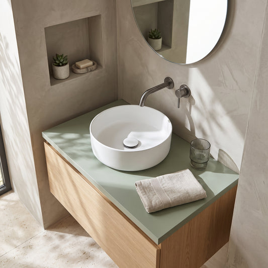 Fairford Satin Green Co-ordinating Worktop 600 x 390 x 18mm