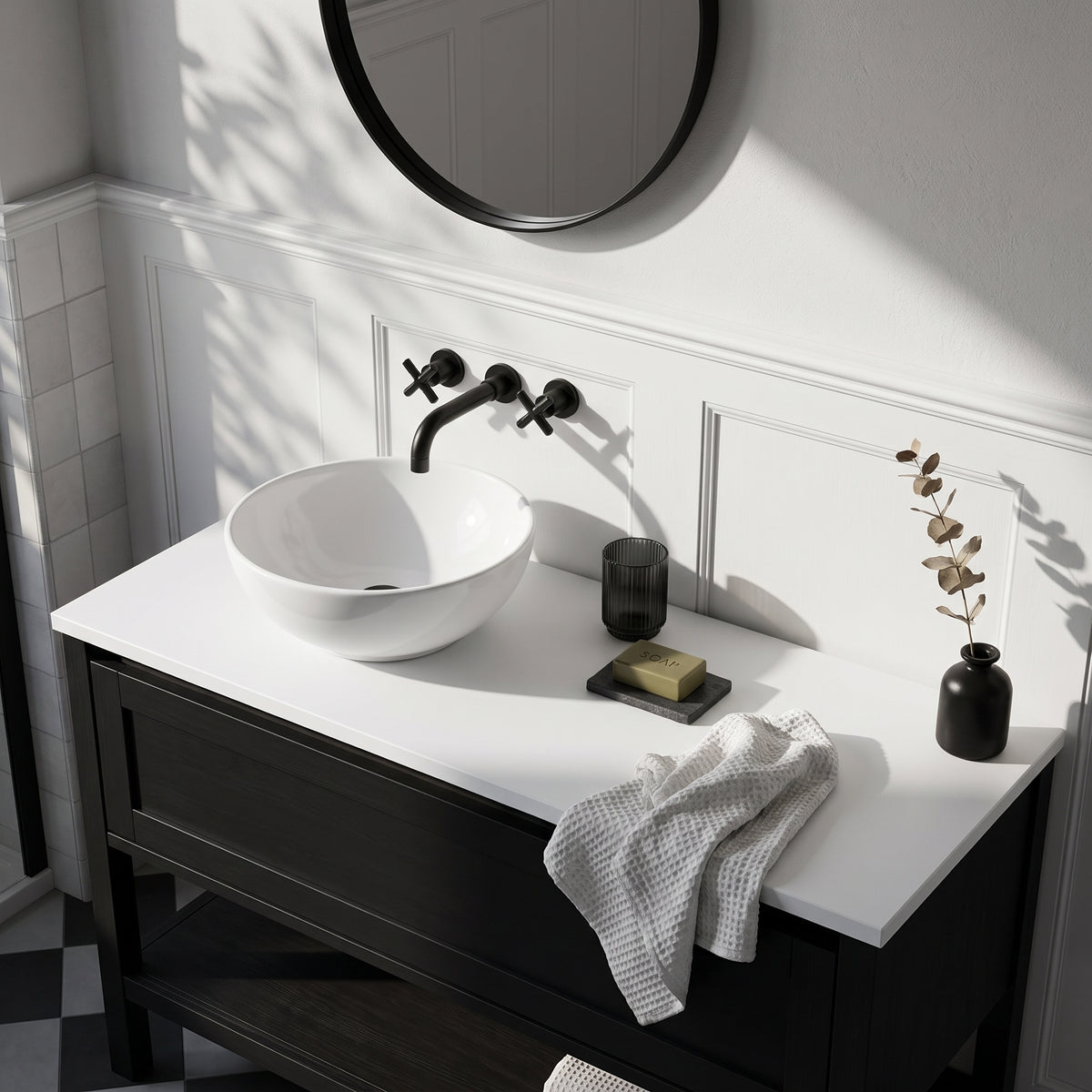 Fairford Satin White Co-ordinating Worktop 800 x 390 x 18mm