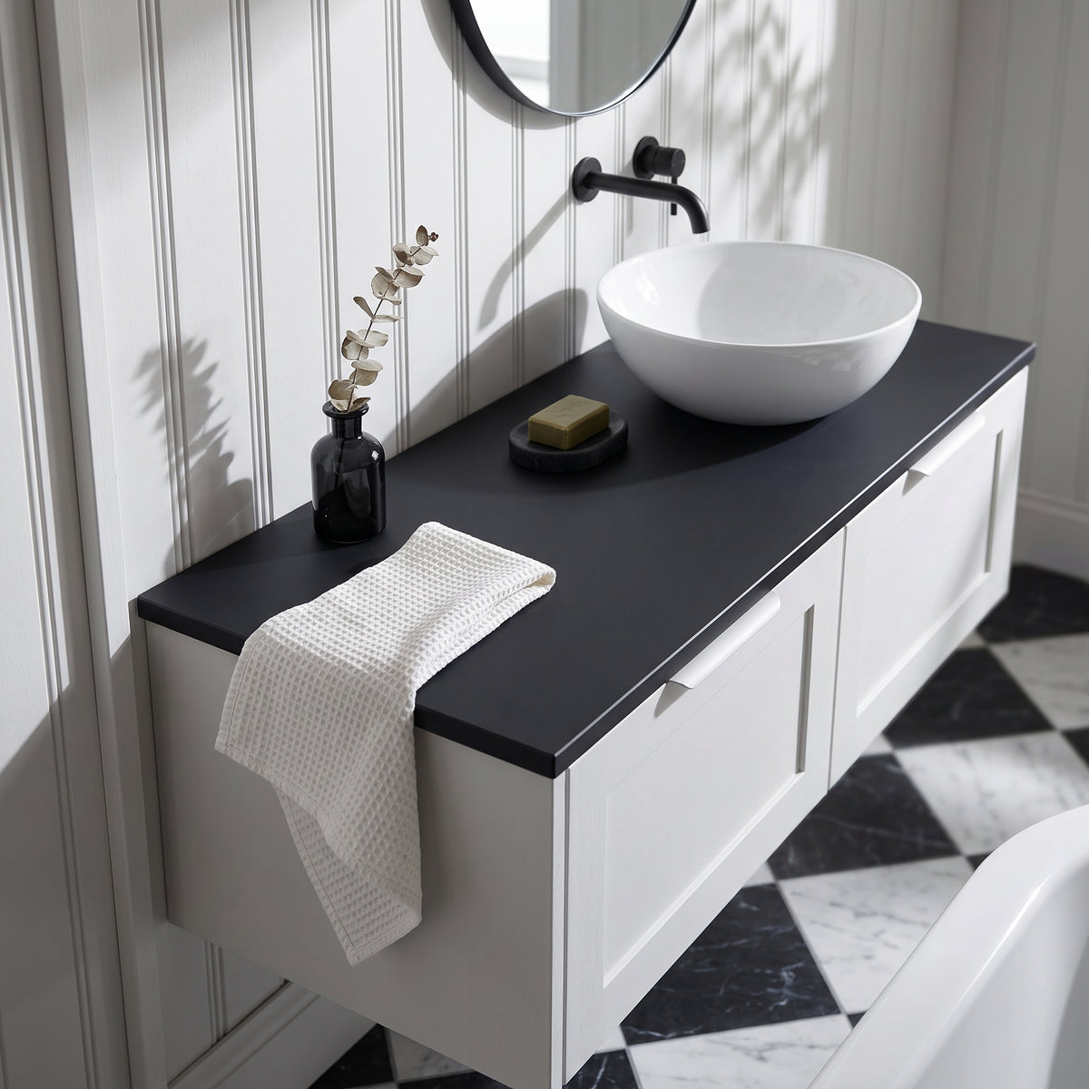 Fairford Soft Black Co-ordinating Worktop 600 x 390 x 18mm