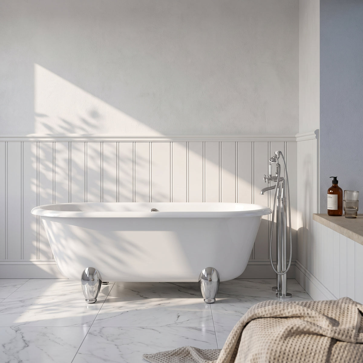 Fairford Bolsover 1500mm Freestanding Baths - Various Feet Options-Deacon Feet