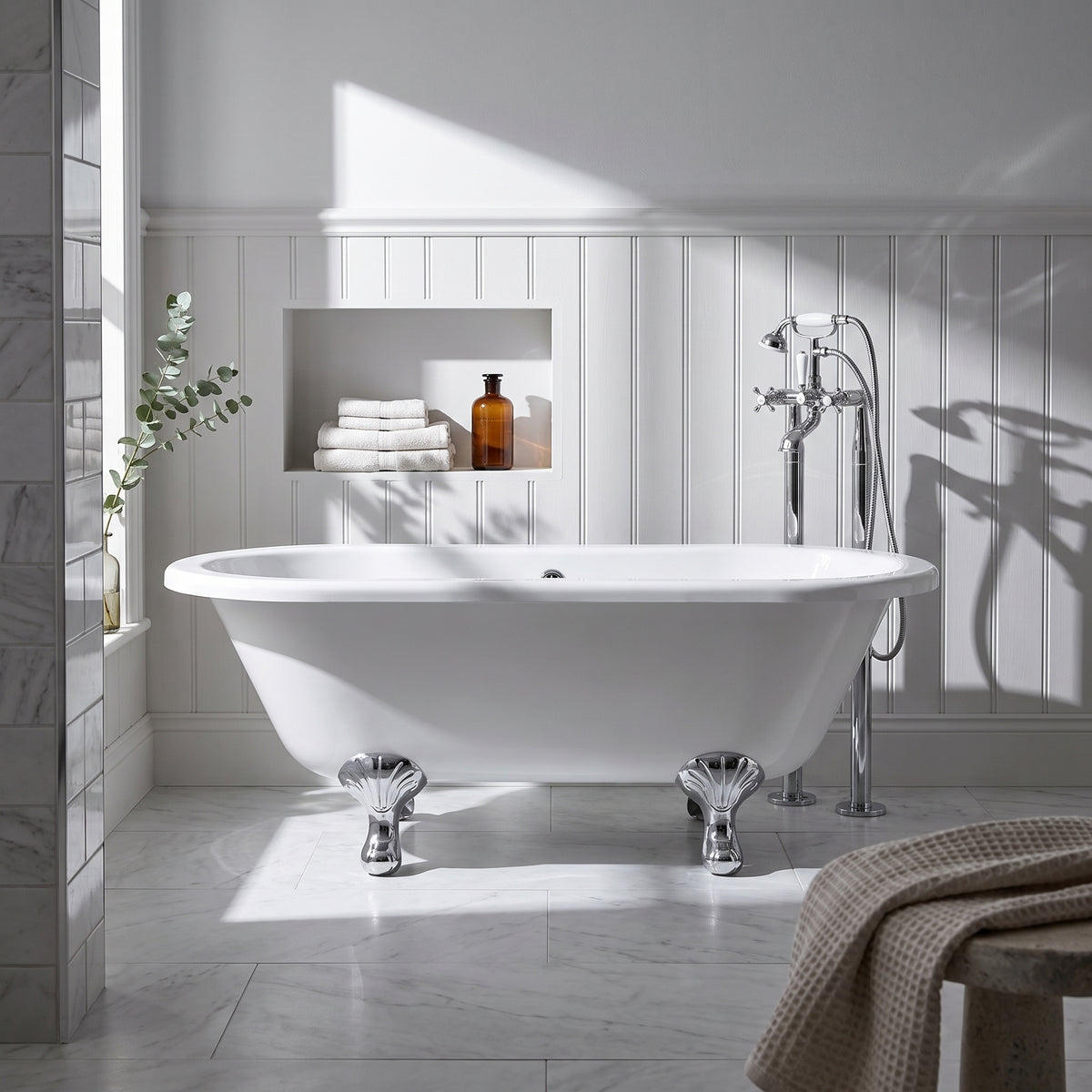 Fairford Bolsover 1500mm Freestanding Baths - Various Feet Options-Corbel Feet