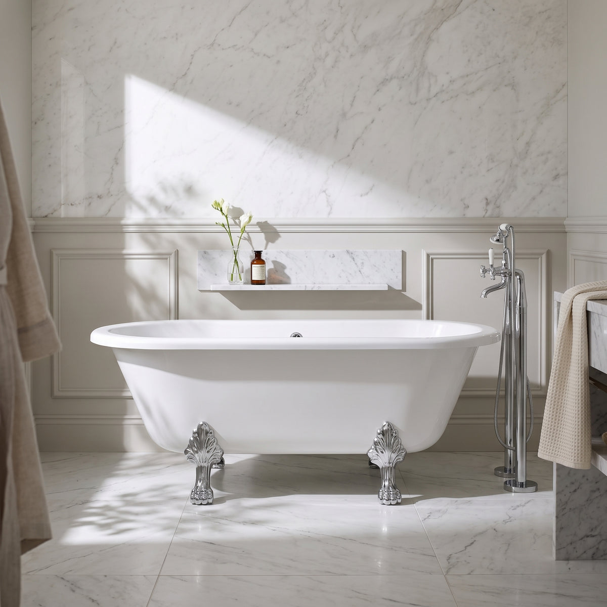 Fairford Bolsover 1700mm Freestanding Baths - Various Feet Options-Pride Feet