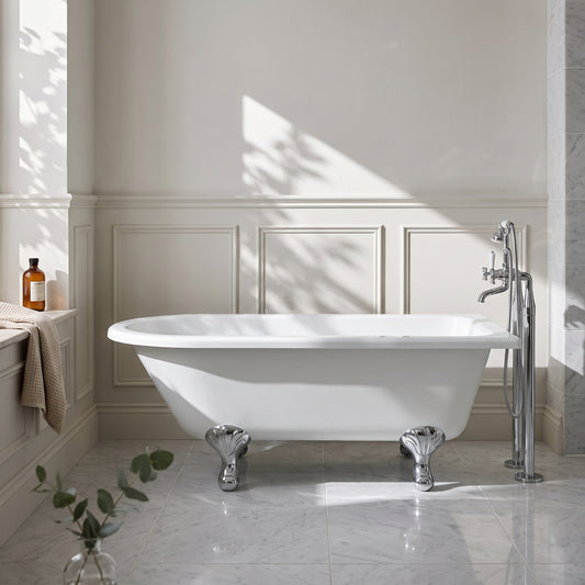 Fairford Middleham 1700mm Freestanding Baths - Various Feet Options-Corbel Feet