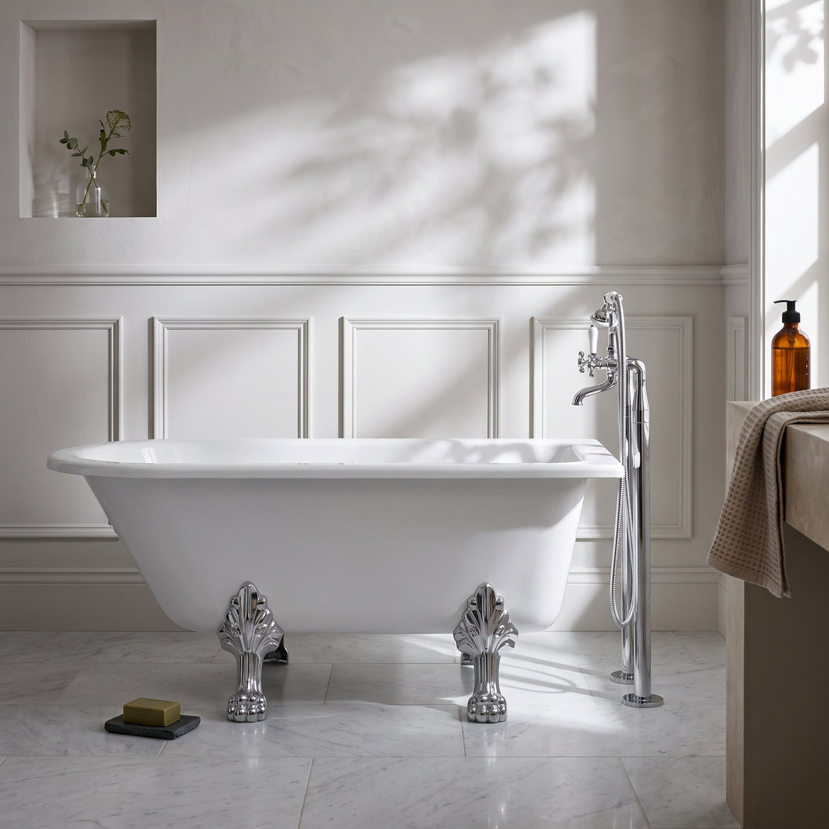 Fairford Middleham 1500mm Freestanding Baths - Various Feet Options-Pride Feet