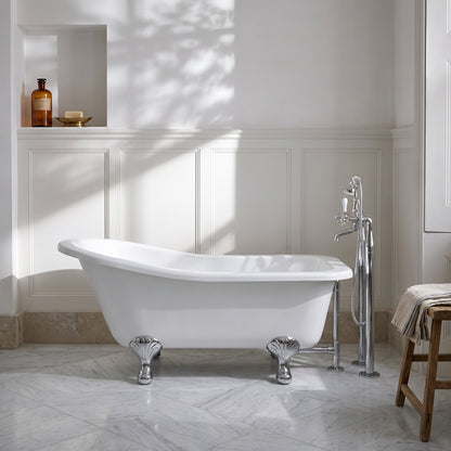 Fairford Portchester 1700mm Freestanding Baths - Various Feet Options-Corbel Feet