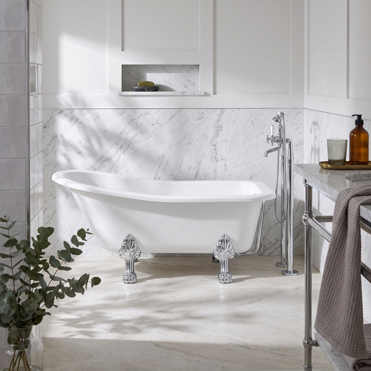 Fairford Portchester 1500mm Freestanding Baths - Various Feet Options-Pride Feet