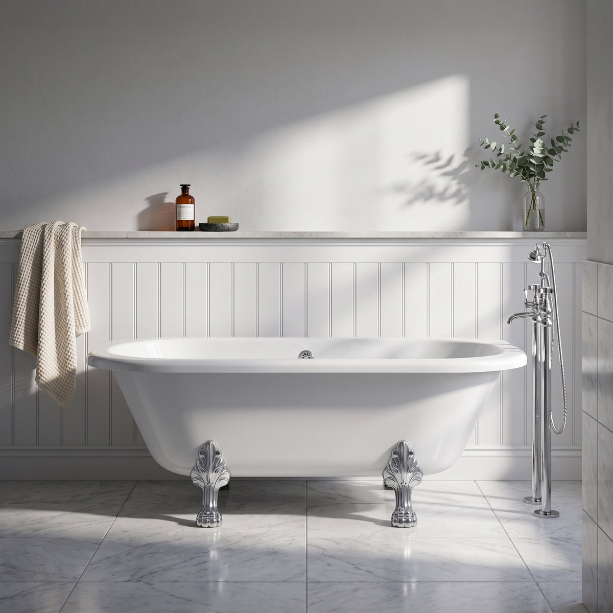 Fairford Warkworth 1700mm Freestanding Baths - Various Feet Options-Pride Feet
