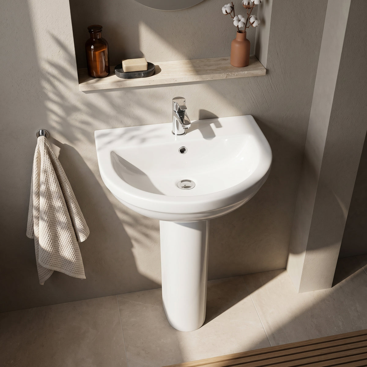 Fairford Carris Basin with Full Pedestal