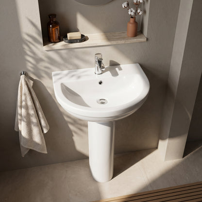 Fairford Carris Basin with Full Pedestal