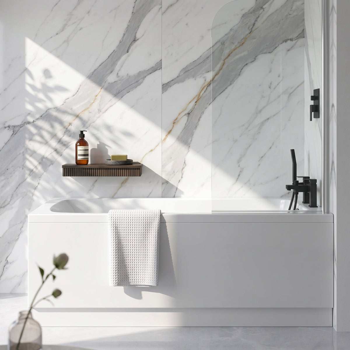 Fairford Dunsford 1500 x 700mm Sngl Ended Straight Bath, 0TH