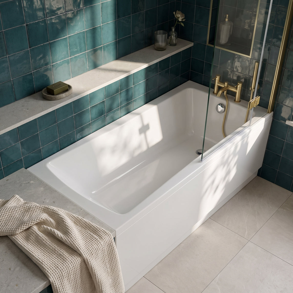 Fairford Dunsford Pro Reinforced 1700 x 700mm Single Ended Straight Bath
