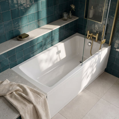 Fairford Dunsford Pro Reinforced 1700 x 700mm Single Ended Straight Bath