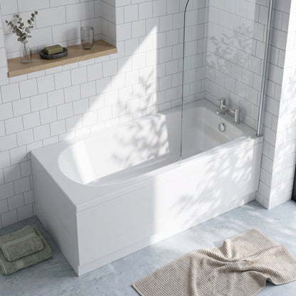 Fairford Novus 1600 x 700mm Single Ended Straight Bath, 0TH