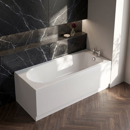 Fairford Novus 1600 x 700mm Single Ended Straight Bath, 0TH