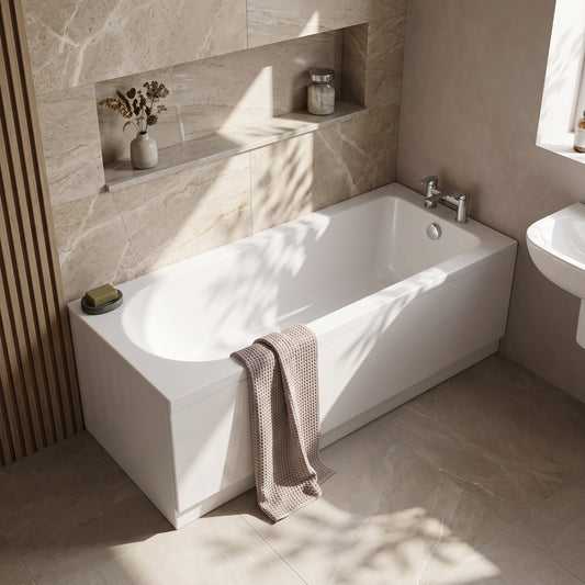 Fairford Novus Pro Reinforced 1700 x 700mm Single Ended Straight Bath