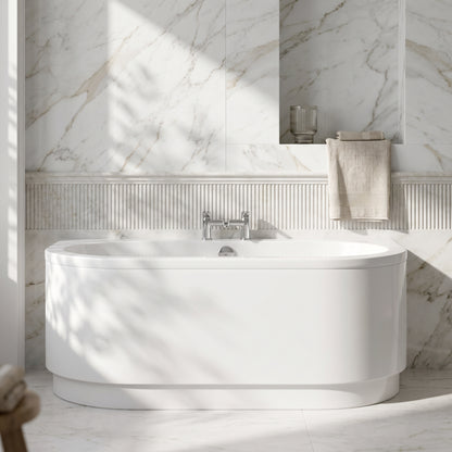Fairford Ordo Back To Wall Bath with Panel