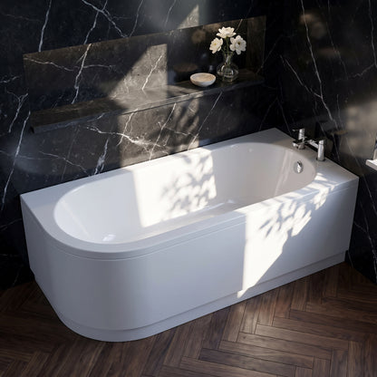 Fairford Right Hand Back To Wall Bath and Panel