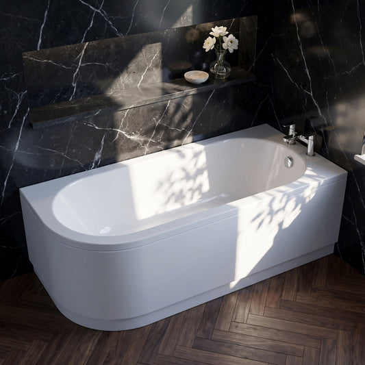 Fairford Right Hand Back To Wall Bath and Panel
