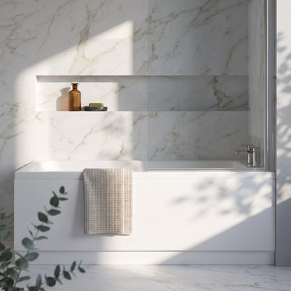 Fairford Una Thin Edge 1700 x 700mm Single Ended Straight Bath
