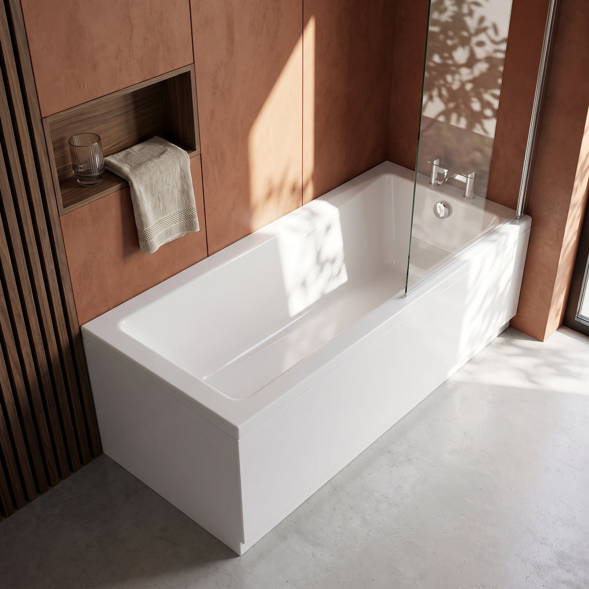 Fairford Pro Reinforced 1700 x 750mm Straight Shower Bath