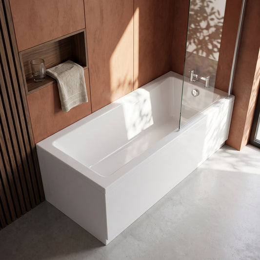 Fairford Pro Reinforced 1700 x 750mm Straight Shower Bath