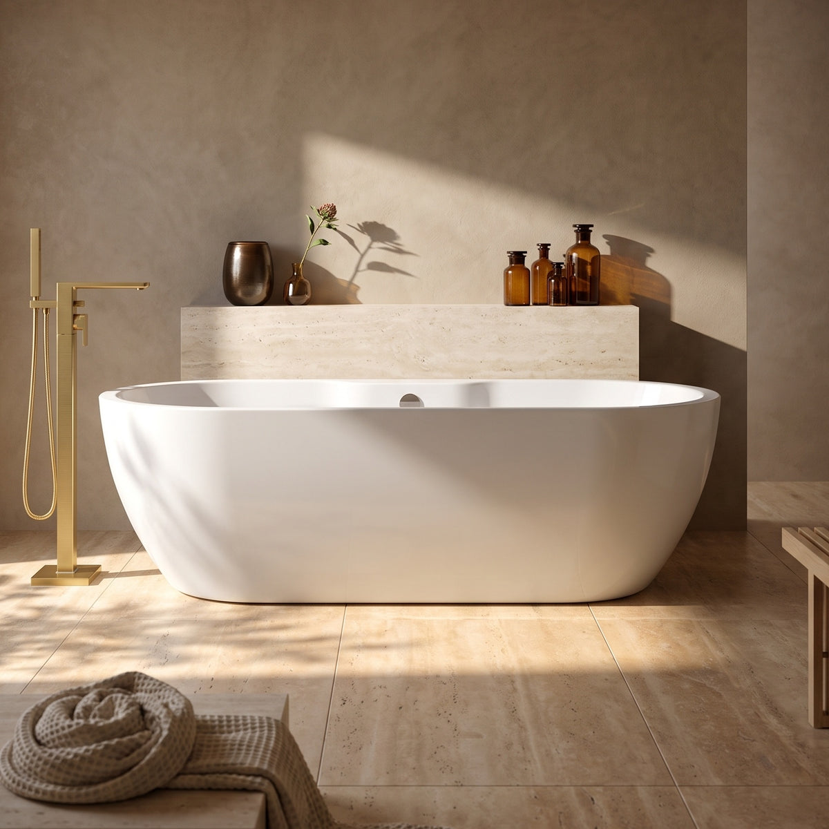 Fairford Bergamo 1800 x 750 x 580mm Freestanding Bath