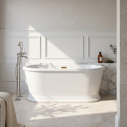 Fairford Farrara Back To Wall 1500 x 740 x 600mm Freestanding Bath
