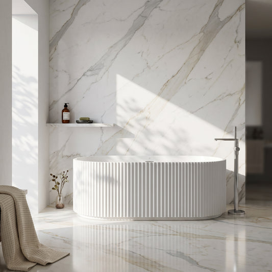 Fairford Fluted 1700 x 780 x 580mm Freestanding Bath