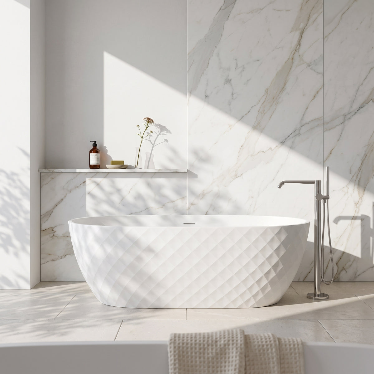 Fairford Tesselate 1490 x 770 x 590mm Freestanding Bath
