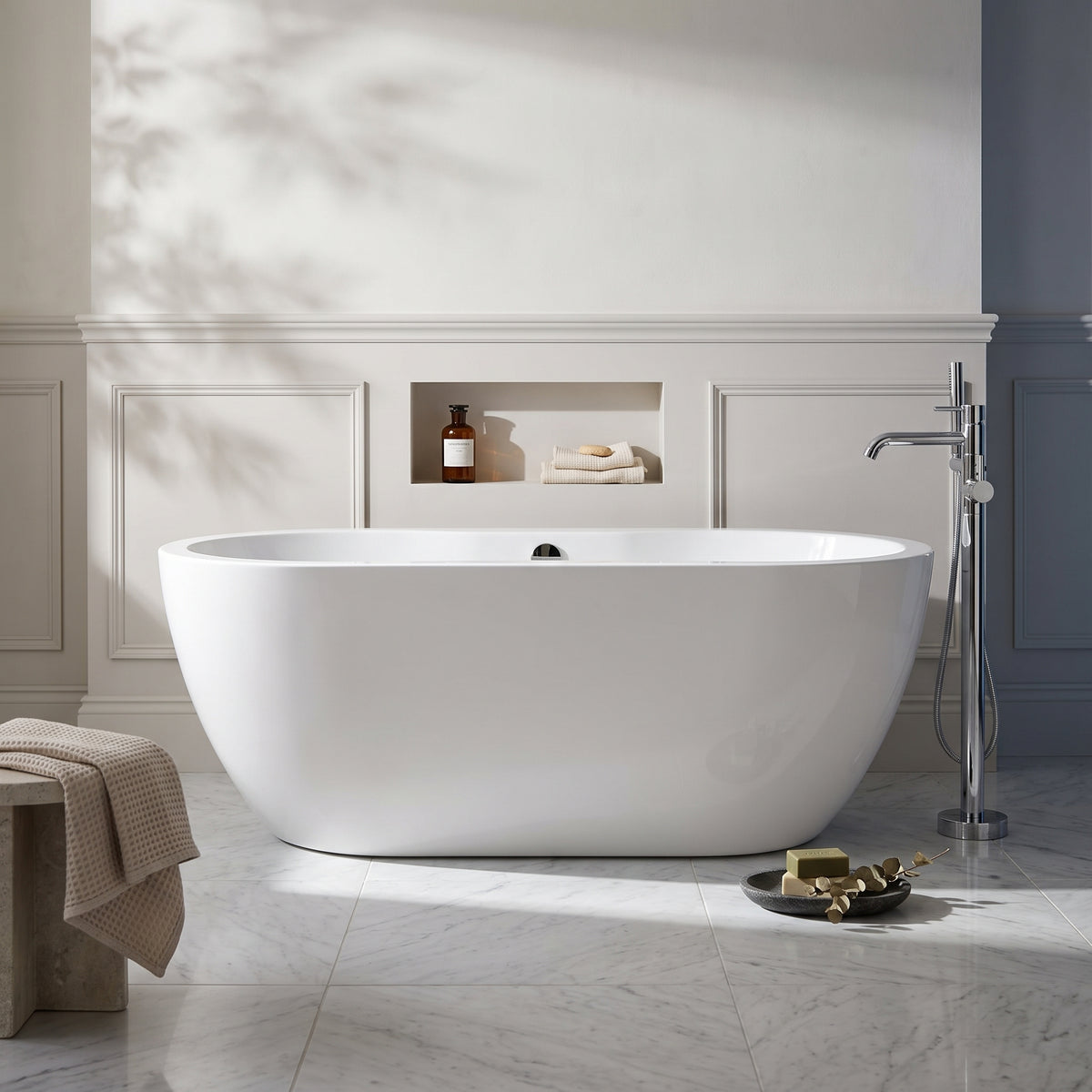 Fairford Woodsley 1655 x 750mm Freestanding Bath