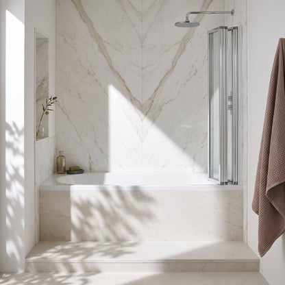 Fairford 4 Fold Bath Screen