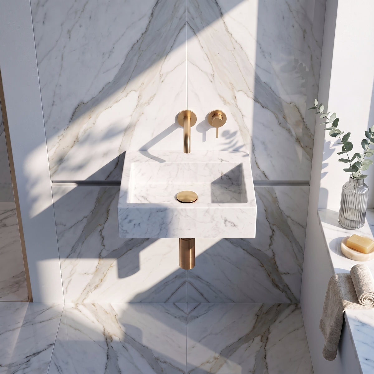 300 x 250mm 0 Tap Hole Wall Hung Basin