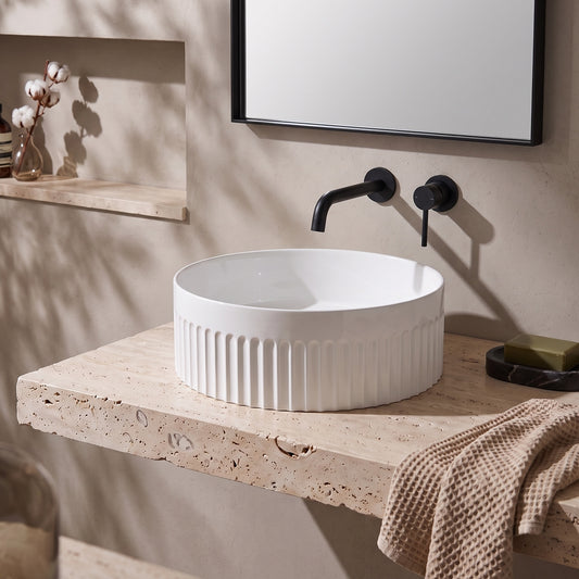360 x 360mm Fluted  Round Vessel