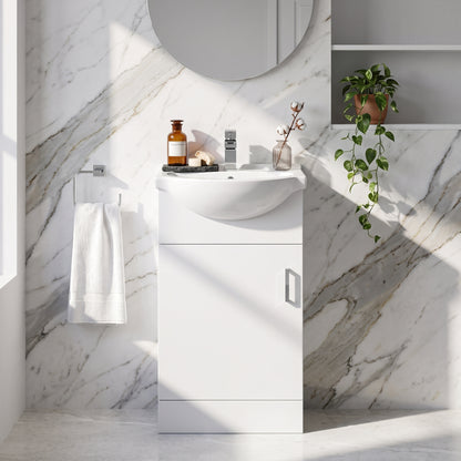 Fairford Opto 450mm Gloss White Vanity Unit