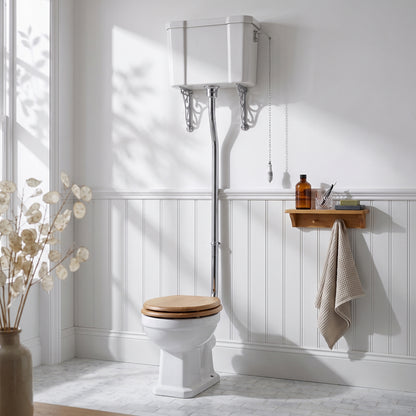 Fairford Hexam High Level Raised Cistern Toilet, no Seat