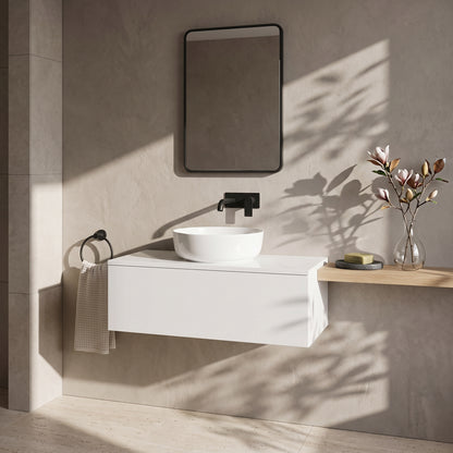Fairford Linea Gloss White 1200mm Wall Hung Vanity Shelf